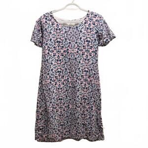 Vineyard Vines Floral Patterned Short Sleeve Dress